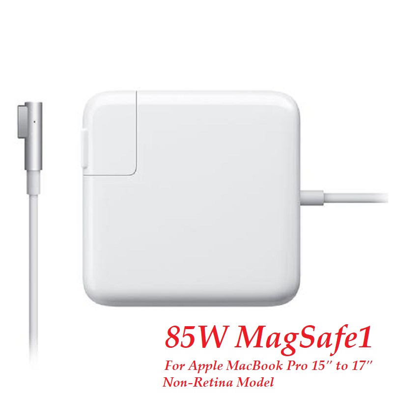 Apple OEM 85W MagSafe Power Adapter For MacBook Pro 15″ to 17″ Non- Retina Model (New MagSafe1 “L” Shape 85W 18.5V 4.6A) – ldtech