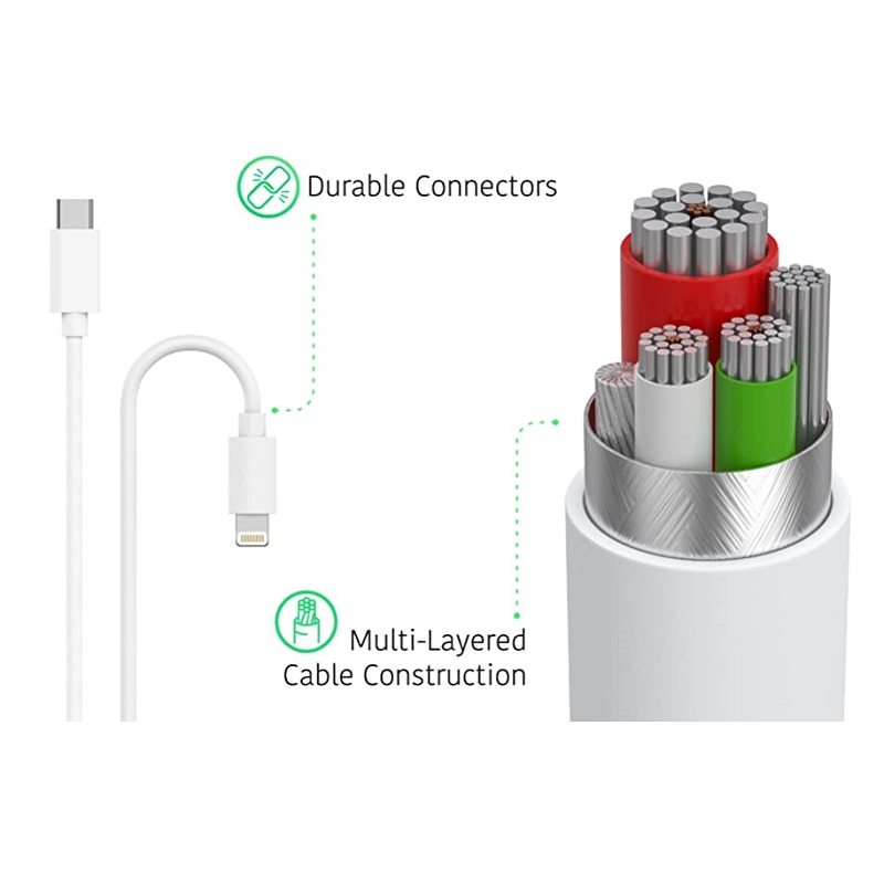 1M Lightning to Type-C Cable For Data and Fast Charging – ldtech