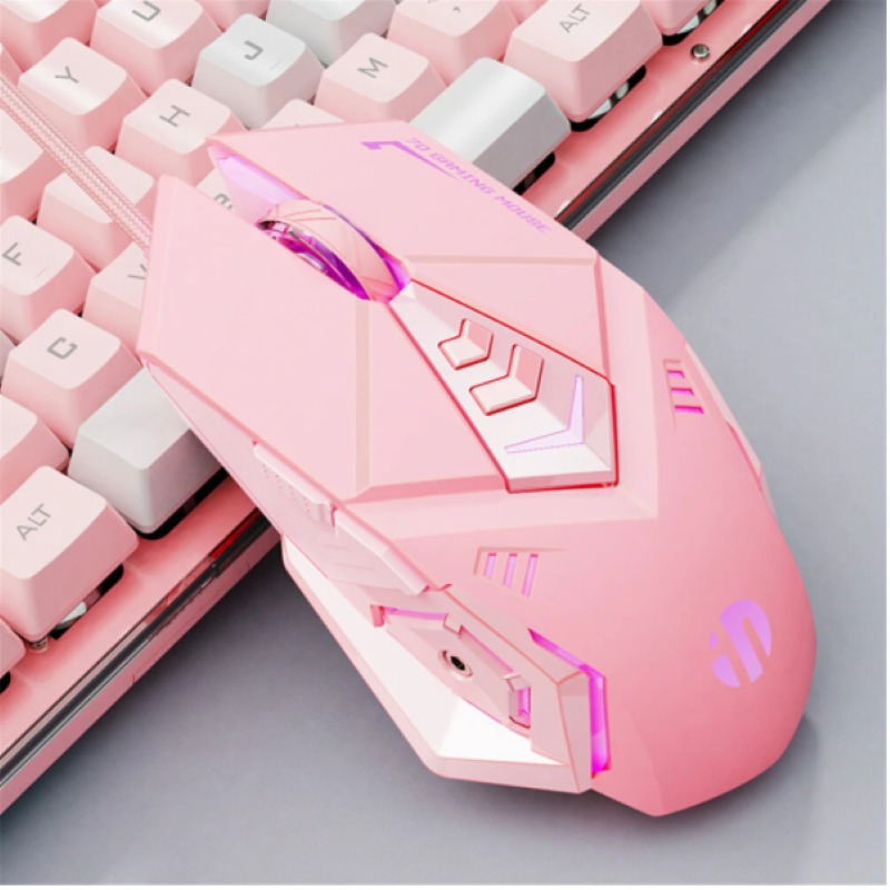 Chroma LED Backlight Adjustable Weight MMO Gamer Mice for PC Desktop 5000 DPI Optical High Performance USB Ergonomic Computer Mouse 12 Programmable Buttons INPHIC Wired RGB Gaming Mouse 