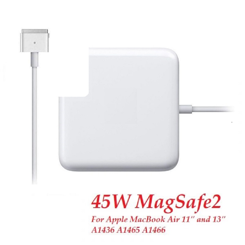 Apple 45W MagSafe 2 Power Adapter with Magnetic DC Connector White