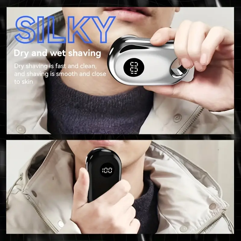 ILead Portable Mini Electric Shaver With LED Display And Key Ring 