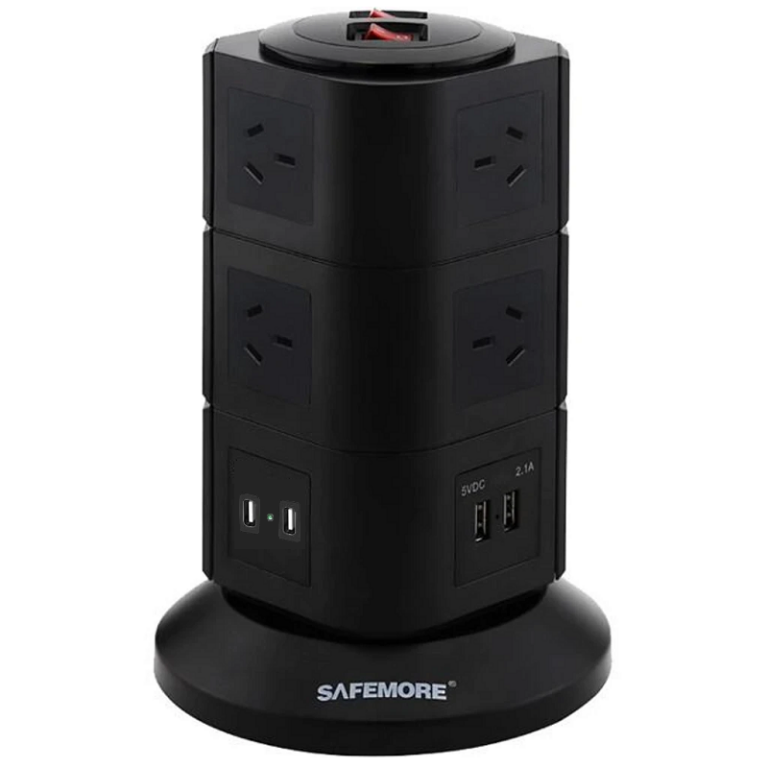SAFEMORE VPS Origin 3 Level Power Stacker Power Board Station 10 Outlet ...