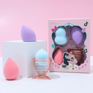Makeup Sponge Set with Holder – Wet & Dry Non-Latex Beauty Sponges