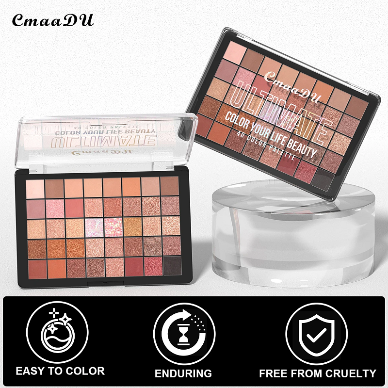 40-Color Matte & Shimmer Makeup Eyeshadow Palette - Image 9