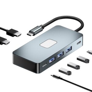 iLead 7-in-1 USB-C Hub Dual HDMI 4K 30Hz | 3× USB 3.0 | USB-C Data | 100W PD Charging