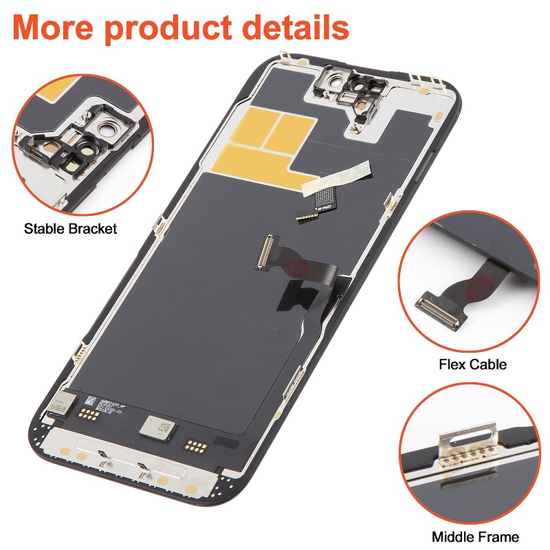 iPhone 14 PRO Replacement Premium RJ Soft OLED Display Assembly - Image 3