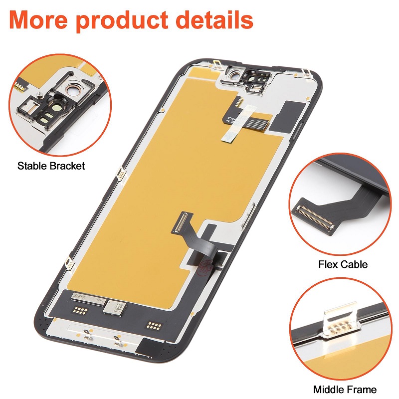 iPhone 15 Replacement Premium RJ Soft OLED Display Assembly - Image 3