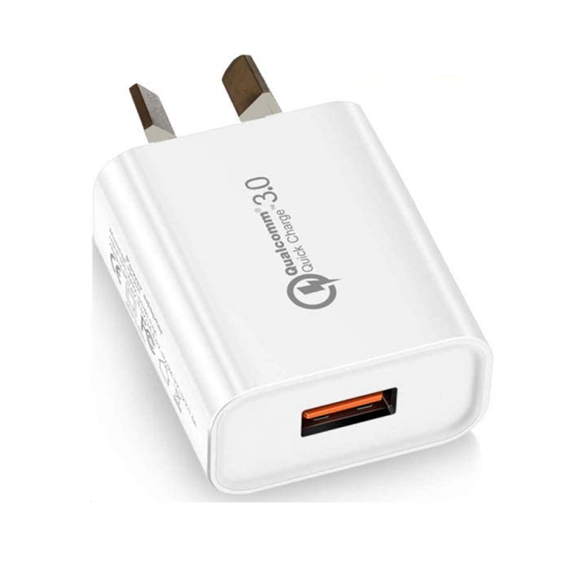 Qualcomm QC 3.0 Fast USB Wall Adapter with AU/NZ Plug for Samsung Charger, White - Image 2