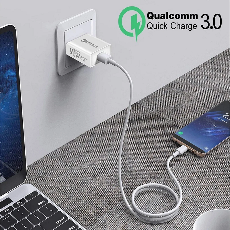 Qualcomm QC 3.0 Fast USB Wall Adapter with AU/NZ Plug for Samsung Charger, White - Image 5