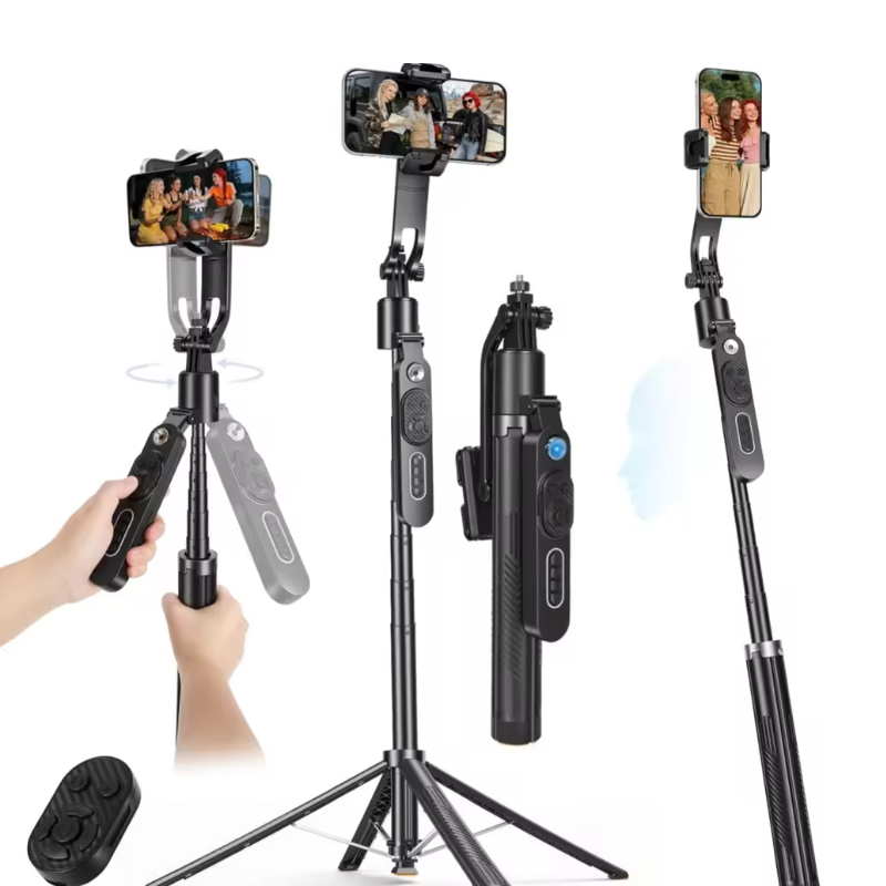 iLead 1.83M AI Auto Face Tracking Selfie Stick Tripod with 360° Rotation