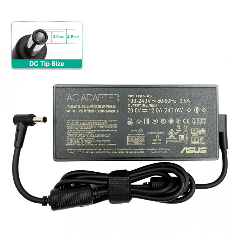 Asus OEM 240W 20V 12A 4.5*3.0mm Tip Power Adapter