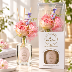 Morning Dew Gardenia Aromatherapy Gift Set – Flower Design Home Fragrance, Gift Box