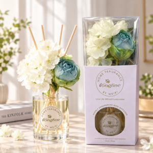 Bluebell Fresh Floral Aromatherapy Gift Set – Flower Design Home Fragrance, Gift Box